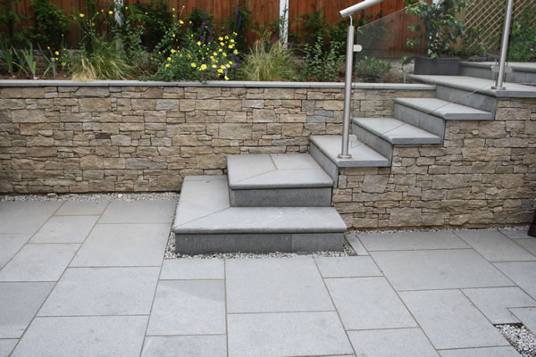 A sunken garden design